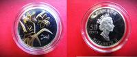 Kanada / Canada 50 Cents 50 Cent - Silber - teilvergoldet - Goldene Narzisse - Golden Daffodil -