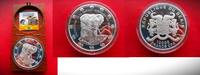 Benin 10.000 Francs CFA 2015 Elefant - Elephant - 1Kilogramm Silber - 1000g Silber - nur 99 Expl. weltweit !! PP in Kapsel im Holzetui + Zertifik...