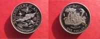 Anguilla / Britische Überseegebiete 1 Dollar Government of Anguilla - Inselkarte - selten - Silber -