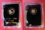 Papua-Neuguinea / Papua New Guinea 1 Kina Gold - Mini - Galileo Galilei -