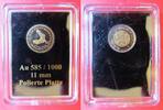 Bhutan 10 Ngultrum Gold - Mini - Hahn - Jahr des Hahns -