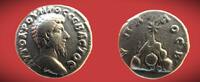 Römische Provinzialprägung / CAPPADOCIA / CAESAREA AR-Didrachme Lucius Verus - Berg Argaeus -