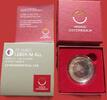 Österreich 25 Euro Leben im All - Extraterrestrial Life - Silber / Niob Bimetall - ovp -