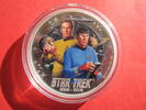 Tuvalu 1 Dollar Silberunze - Proof - Captain James T. Kirk and Spock - Farbmünze - color -