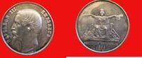 Frankreich / France versilberte Medaille von Caque - auf die Weltausstellung 1855- Expo - Exposition Universelle -