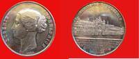 Frankreich / France versilberte Medaille von Caque - auf die Weltausstellung 1855- Expo - Palais de l`Industrie - Eugénie -