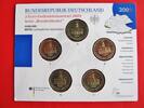 BRD Deutschland 2 Euro-Gedenkmünzenset Blister BRD 2 Euro Gedenk im Set ADFGJ Ludwigskirche Saarbrücken, Saarland,