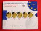 BRD Deutschland 2 Euro-Gedenkmünzenset Blister BRD 2 Euro Gedenk im Set ADFGJ 50 Jahre Elysée-Vertrag, Elysee Vetrag,