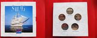 Niederlande 5 x 2 Ecu Sail 95 Amsterdam Cu-Ni Set Ecu der Nederlanden Schiffe Schiffsmotive