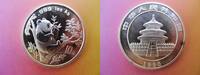 China 10 Yuan Silber - Panda - Silberpanda - 1 Unze - Silberunze, 31,1g - Foto Motivmuster -