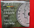 Belgien KMS Kursmünzensatz in alter Franc Frank Währung - Abschied vom Franc / Frank