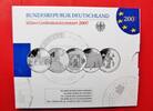 Bundesrepublik Deutschland 10 Euro Silber-Gedenkmünzenset BRD 10 € Silber Gedenkmünzenset Blister 2007 PP Polierte Platte Original