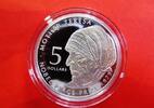 Cook-Inseln 5 Dollars Silber - selten! - Mutter Teresa - Friedensnobelpreis 1979 - 5 Dollar $ -