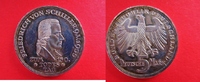 BRD 5 DM Deutschland - Friedrich von Schiller - J.389 - Polierte Platte- winz.Rdf.