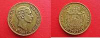 Spanien 25 Pesetas 25 Peseten - Gold - Alfonso XII. - MS - M