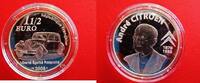 Frankreich 1,5 Euro 1 1/2 Euro - Silber - Automobil - André Citroen - aus Wasserschaden -