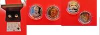Südafrika 2 x 5 Rand im Satz The Nelson Mandela 5 Rand Gedenkmünzset - 5 Rand 2000 + 5 Rand 2008 - selten -