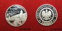Polen 300.000 Zloty 300000 Zl Zlotych Burg mit Kutsche Zamek Lancucie Poland Polish silver coin