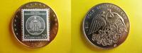 BRD 25 Euro Vorläufer Deutschland, 25 Euro-Vorläufer, vergoldet mit DDR-Marke Staatswappen, -