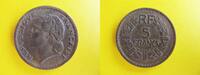Frankreich 5 Francs Castelsarrasin, Typ Lavrillier, Kolonial-Ausgabe für Afrika, Gad.761a, France,
