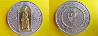 Andorra 50 Diners Madonna von Meritxell, ca. 5 Unzen schwere Silbermünze mit Goldinlay 2,5g !