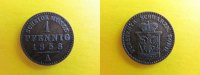 Schwarzburg-Sonderhausen 1 Pfennig Günther Friedrich Carl II. 1835-1880,