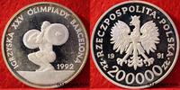 Polen 200.000 Zlotych Gewichtheber Olympische Spiele 1992 Barcelona Gewichtheben, Zloty, Olympiade,