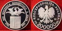 Polen 200.000 Zlotych 200. Jahrestag Verfassung, Zloty,