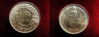 Schweiz 1 Franken Silber, stehende Helvetia, Erhaltung!