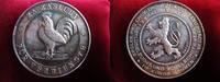 RDR / Böhmen Medaille CSSR, zweisprachig, von SMAKAL, Geflügelzucht und Vogelschutz-Verein Kgr.Böhmen