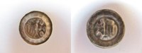 Brandenburg-Preussen Hohlpfennig Brandenburg, Friedrich II. 1440-1470, STENDAL, halber Adler + Rauten,