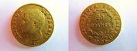 Frankreich / Italien 20 Francs Napoleon Bonaparte 1804-1814, seltenes Mzz. TURIN, Gad.1023, Gold,