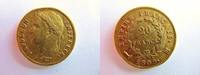 Frankreich 20 Francs Napoleon Bonaparte 1804-1814, seltenes Mzz. M = Toulouse, Gad.1025, Gold,