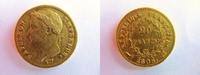 Frankreich 20 Francs Napoleon Bonaparte 1804-1814, seltenes Mzz. M = Toulouse, Gold, sehr selten,