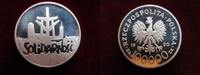 Polen 100.000 Zlotych Solidarnosc, 100000 Zloty, Silber, 10 Jahre Solidarnosch. KM: Y.196, selten,