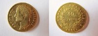 Frankreich 40 Francs Napoleon Bonaparte 1804-1814, seltenes Mzz. K = BORDEAUX - nur 6333 Expl.,!!