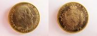 Belgien 20 Francs Brüssel, Bruxelles, Leopold II., Gold, hübsche Erhaltung,