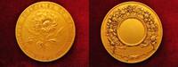 Frankreich / Biarritz Medaille vergoldete Br.-Medaille, Prämie Gartenbau, Franz. Gesellschaft der Dahlie
