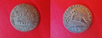 Hannover 3 Mariengroschen Georg III. - Pferd springt n.l.