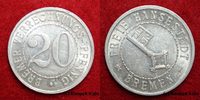Bremen 20 Verrechnungs-Pfennig Zwanzig Bremer Verrechnungspfennig V-Pfennige