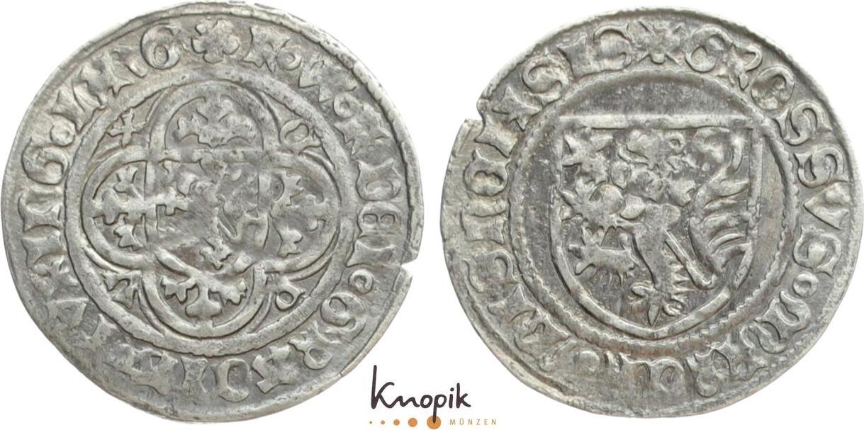 SachsenMarkgrafschaft Meißen Schildgroschen 1412 Markgraf Friedrich
