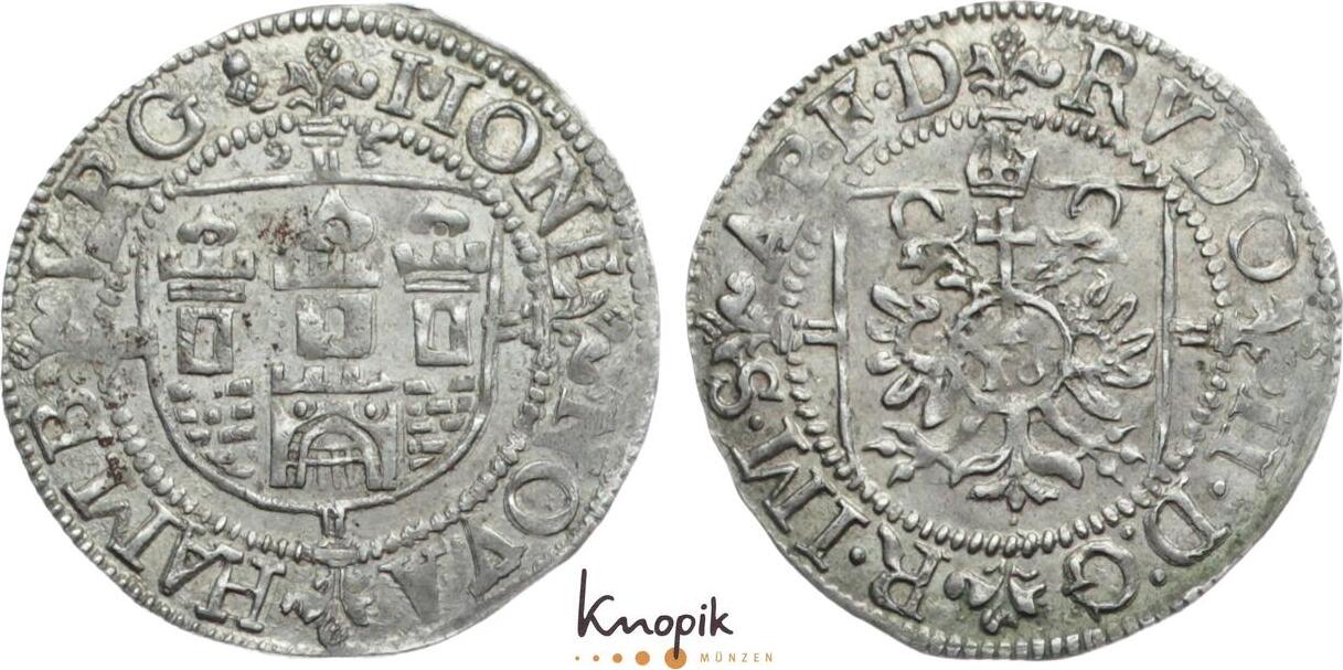 Hamburg, Stadt Doppelschilling sehr schön +