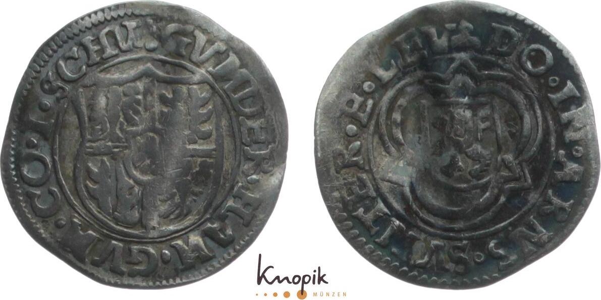 Schwarzburggemeinschaftlich Spitzgroschen Günther XLI. und Johann