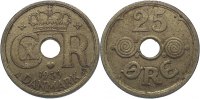 Dänemark 25 Öre 1 Christian X. 1912-1947. -