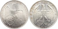 Weimarer Republik 3 Reichsmark Gedenkmünzen 1918-1933.