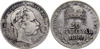 Haus Habsburg 20 Kreuzer Franz Joseph I. 1848-1916. -