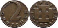 Österreich von - 2 Groschen Erste Republik 1918-1938.