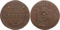 Würzburg, Großherzogtum Cu 1/2 Kreuzer Ferdinand von Österreich 1806-1814.