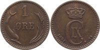 Dänemark Cu 1 Öre 1 Christian IX. 1863-1906. -