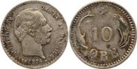 Dänemark 10 Öre 1 Christian IX. 1863-1906. -